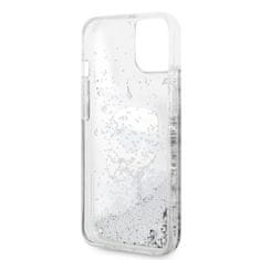 Karl Lagerfeld KLHCP14MLNKHCH hard silikonové pouzdro iPhone 14 PLUS 6.7" silver Glitter Karl Head