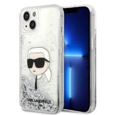 Karl Lagerfeld KLHCP14MLNKHCH hard silikonové pouzdro iPhone 14 PLUS 6.7" silver Glitter Karl Head