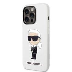 Karl Lagerfeld KLHCP14XSNIKBCH hard silikonové pouzdro iPhone 14 PRO MAX 6.7" white Silicone Ikonik