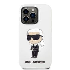 Karl Lagerfeld KLHCP14XSNIKBCH hard silikonové pouzdro iPhone 14 PRO MAX 6.7" white Silicone Ikonik