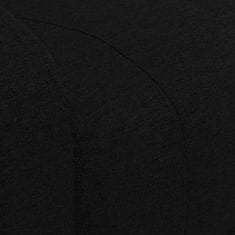 Greatstore Zvedací masážní polohovací křeslo černé textil