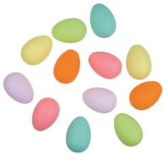 Anděl Přerov Vajíčka barevná pastel plastová 6 cm bez šňůrky,12 ks v sáčku 