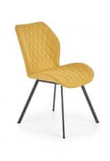 Halmar Designová židle Eviana hořčicová