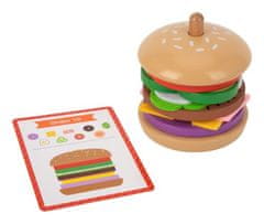 WOOPIE WOOPIE GREEN Wooden Burger Restaurant Puzzle pro děti 15 ks. certifikát FSC