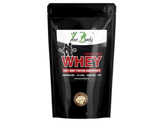 YOURBODY WHEY PROTEIN ZERO Bílá čokoláda 1kg