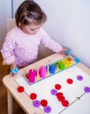 WOOPIE WOOPIE GREEN Puzzle Učíme se počítat a barvy Montessori 56 ks.