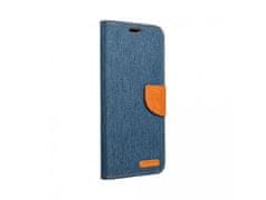 MobilMajak Pouzdro / obal na LG K10 modré - knížkové Canvas
