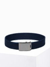 OMBRE Pánský opasek s automatickou sponou Stella navy One size