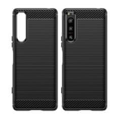 IZMAEL Pouzdro Carbon Bush TPU pre Sony Xperia 5 IV - Černá KP24310