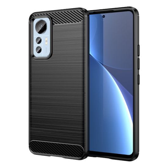 IZMAEL Pouzdro Carbon Bush TPU pre Xiaomi 12 Lite - Černá KP24645