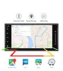 Farrot Multimediální přehrávač do auta Toyota, AUTORÁDIO 2 din 7palcové Android 10.1, GPS navigací, WIFI, USB, Bluetooth, + zadní kamera