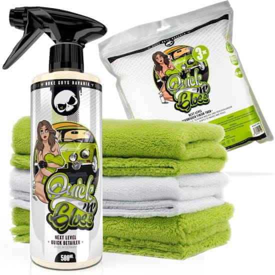 Nuke Guys  QUICK&#039;N&#039;GLOSS Bundle - Rychlý detailer a sada utěrek