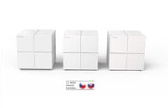 Tenda Nova MW6 (3-pack) WiFi AC1200 Mesh Gigabit system, MU-MIMO, 6x GLAN/GWAN, SMART CZ aplikace