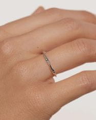 PDPAOLA Minimalistický stříbrný prsten SPIRAL Silver AN02-804 (Obvod 50 mm)