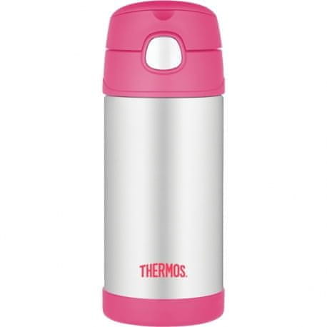 Thermos Dětská termoska s brčkem Termoska 0,35l růžová