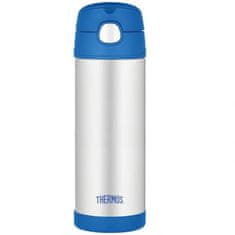 Thermos Dětská termoska s brčkem Termoska 0,47l modrá