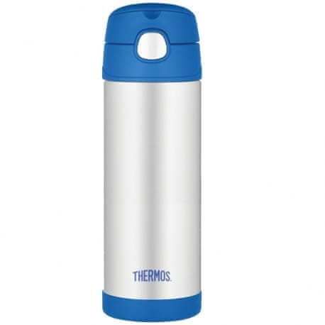 Thermos Dětská termoska s brčkem Termoska 0,47l modrá