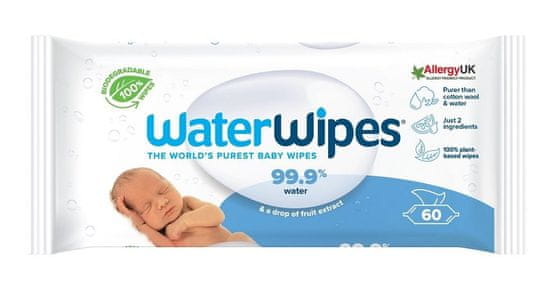 WaterWipes 100% BIO odbouratené ubrousky 60 ks