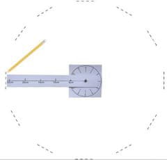 Ruhhy 19928 Designové 3D nalepovací hodiny 130 cm černé