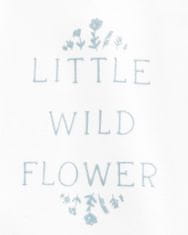 Carter's Set 3dílný mikina, tepláky, body kr. rukáv White Flowers dívka LBB PRE, vel. 46