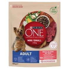 Purina ONE MINI Dog Adult 800g suché krmivo pro psy s hovězím