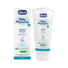 Chicco Krém vyživující Baby Moments 85% přírodních složek 100 ml, 0m+