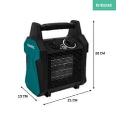 VONROC Elektrické topení s ventilátorem - 1000W/2000W - Keramické