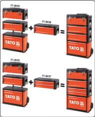 YATO Vozík na nářadí 3 sekce, 1 zásuvka