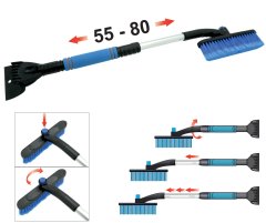 Compass Škrabka s košťátkem BLUE teleskopická skládací 55 - 80cm