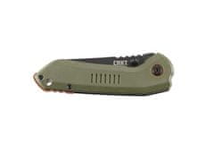 CRKT CR-6280 OVERLAND OD GREEN kapesní nůž 7,6 cm, zelená, G10