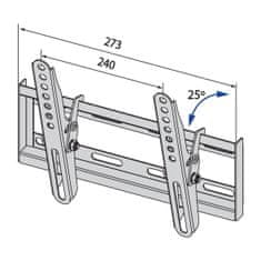 TB TOUCH TB TV wall mount TB-251 up to 42", 20kg max VESA 200x200