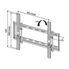 TB TOUCH TB TV wall mount TB-451 up to 65", 40kg max VESA 400x400