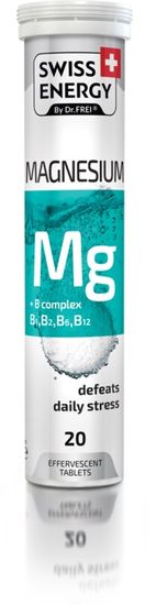 SWISS ENERGY ŠUMIVÉ TABLETY MAGNESIUM + B KOMPLEX - pro zdravý nervový systém