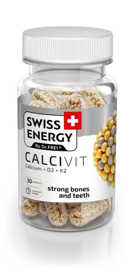 SWISS ENERGY CALCIVIT + D3 Kapsle s postupným uvolňováním