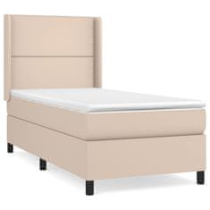 Greatstore Box spring postel s matrací cappuccino 100x200 cm umělá kůže