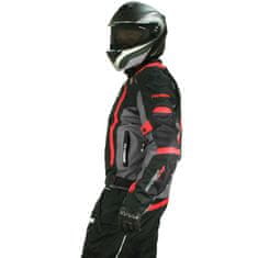 Cappa Racing Bunda moto AREZZO textilní černá/červená 3XL