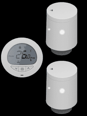 Technoline Zigbee set termostat + 2x chytrá termostatická hlavice HY701