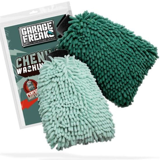 Garage Freaks  Chenille Glove 2er Pack - 2 mikrovláknové mycí rukavice