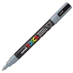 UNI Mitsubishi Penci Unikátní popisovač POSCA PC-3M 0,9-1,3 mm šedý