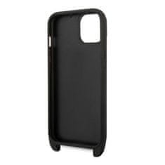 Karl Lagerfeld KLHCP14MSTKMK hard silikonové pouzdro iPhone 14 PLUS 6.7" black Monogram Ikonik Patch