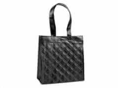 Kraftika 1ks černá taška metalická 27x27 cm, textilní tašky