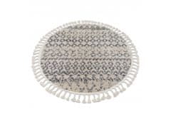 Dywany Łuszczów Kusový koberec Berber Agadir G0522 cream and grey kruh 160x160 (průměr) kruh