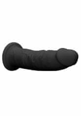 Shots Toys Shots REALROCK 15,3 cm Dual Density Silicone Dildo Black