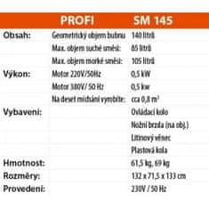 Lescha Míchačka stavební SM 145S, 140 l, 230 V, 500 W