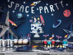 PartyDeco Zápichy na dort Vesmírná Galaxia 7ks