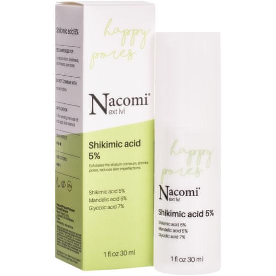 Nacomi Next Level Shikimic acid 5% - normalizační pleťové sérum s kyselinou šikimovou 30 ml