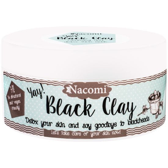 Nacomi Black Clay - černý detoxikační jíl na obličej 90 g