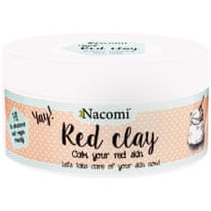 Nacomi Red Clay - červený jíl na obličej pro kuperózovou pleť snižující zarudnutí 100 g