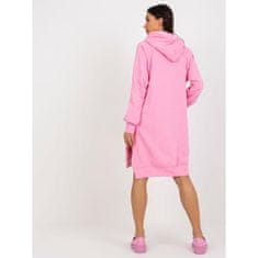 Ex moda Dámská šaty mikinové s kapsami WIN růžová EM-BL-738.07X_393919 Univerzální