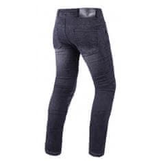 RSA Prodloužené jeansy na motorku Route CE černé Velikost: W30/L34